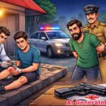 विनापरवाना पिस्टल हाताळताना सुटली गोळी; मित्र गंभीर जखमी, एकास अटक