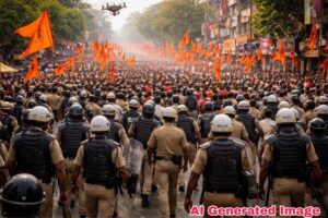 शिवजन्मोत्सवासाठी शहरात कडेकोट बंदोबस्त; ११०० पोलिसांसह ड्रोनद्वारेही नजर