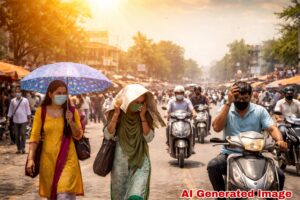 छत्रपती संभाजीनगरमध्ये उन्हाचा तडाखा वाढला; तापमान ३४.४ अंशांवर