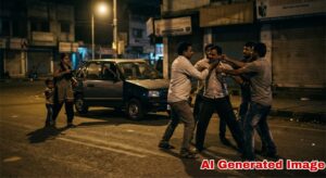 लिफ्ट मागून मोबाइल हिसकावला; पाठलाग करणाऱ्या चालकाला साथीदारांकडून मारहाण, सोन्याची बाळी लुटली