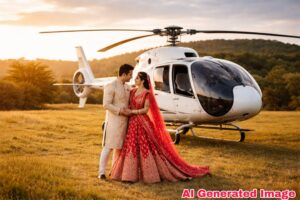 लग्नात हेलिकॉप्टरची मागणी घटली; प्री-वेडिंग शूटसाठी मात्र वाढती उत्सुकता