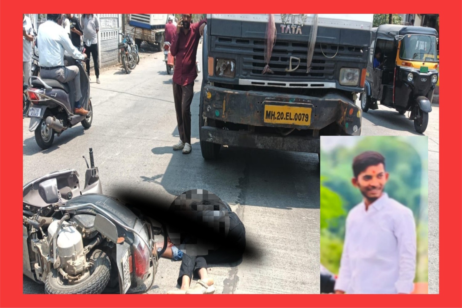 बारापुल्ला गेट येथे मनपाच्या कचरा गाडीची धडक; २० वर्षीय तरुणाचा जागीच मृत्यू