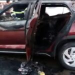 वैजापूर शिवारात समृद्धी महामार्गावर भीषण अपघात : आर्किटेक्टचा होरपळून मृत्यू, पत्नी-मुलगी जखमी