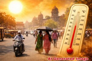 छत्रपती संभाजीनगरमध्ये उन्हाचा कहर; पारा ४१.४°C वर, कोरड्या वाऱ्यांमुळे उकाडा असह्य, पुढील आठवडाभर उष्णतेचा इशारा