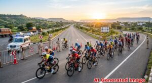 सायकलिंग स्पर्धेच्या पार्श्वभूमीवर धुळे-सोलापूर महामार्गावरील वाहतुकीत मोठा बदल; झाल्टा फाटा ते SRPF कॅम्प रस्ता राहणार बंद 