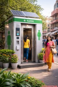 महिलांसाठी मोठा दिलासा: शहरात ‘ई-टॉयलेट’ पायलट प्रोजेक्टची सुरुवात; गुलमंडी-उस्मानपुरा येथे प्रथम उभारणी