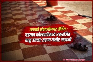 छत्रपती संभाजीनगर ब्रेकिंग : वडगाव कोल्हाटीमध्ये रक्तरंजित चाकू हल्ला; तरुण गंभीर जखमी