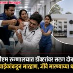 एमजीएम रुग्णालयात डॉक्टरांवर सलग दोन हल्ले; नातेवाईकांकडून मारहाण, जीवे मारण्याच्या धमक्या