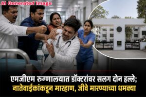 एमजीएम रुग्णालयात डॉक्टरांवर सलग दोन हल्ले; नातेवाईकांकडून मारहाण, जीवे मारण्याच्या धमक्या