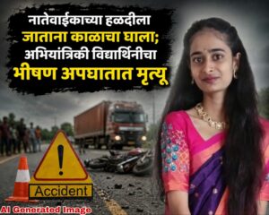 नातेवाईकाच्या हळदीला जाताना काळाचा घाला; अभियांत्रिकी विद्यार्थिनीचा भीषण अपघातात मृत्यू