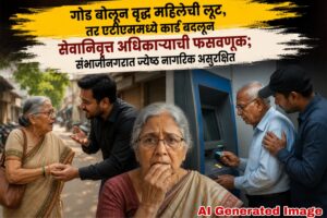 गोड बोलून वृद्ध महिलेची लूट, तर एटीएममध्ये कार्ड बदलून सेवानिवृत्त अधिकाऱ्याची फसवणूक; संभाजीनगरात ज्येष्ठ नागरिक असुरक्षित
