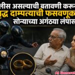 पोलीस असल्याची बतावणी करून वृद्ध दाम्पत्याची फसवणूक; सोन्याच्या अंगठ्या लंपास