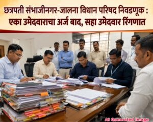छत्रपती संभाजीनगर-जालना विधान परिषद निवडणूक : एका उमेदवाराचा अर्ज बाद, सहा उमेदवार रिंगणात
