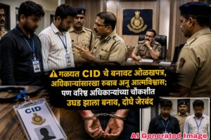 ⚠️ गळ्यात CID चे बनावट ओळखपत्र, अधिकाऱ्यांसारखा रुबाब अन् आत्मविश्वास; पण वरिष्ठ अधिकाऱ्यांच्या चौकशीत उघड झाला बनाव, दोघे जेरबंद