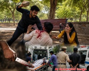 पत्नीला भेटण्यासाठी आलेल्या मित्रावर पतीचा जीवघेणा हल्ला; चाकूने वार करून डोक्यात दगड घातला