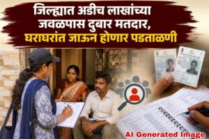 जिल्ह्यात अडीच लाखांच्या जवळपास दुबार मतदार, घराघरांत जाऊन होणार पडताळणी