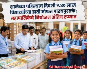 शाळेच्या पहिल्याच दिवशी १.४० लाख विद्यार्थ्यांच्या हाती मोफत पाठ्यपुस्तके; महापालिकेचे नियोजन अंतिम टप्प्यात