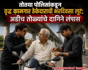 तोतया पोलिसांकडून वृद्ध कामगार ठेकेदाराची भरदिवसा लूट; अडीच तोळ्यांचे दागिने लंपास