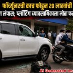 फॉर्च्यूनरची काच फोडून २० लाखांची बॅग लंपास; प्लॉटिंग व्यावसायिकाला मोठा फटका