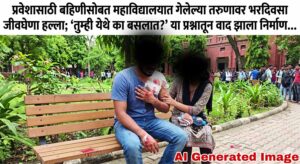 बहिणीसोबत कॉलेजमध्ये गेलेल्या तरुणावर जीवघेणा हल्ला; छाती, पाठ व गळ्यावर वार