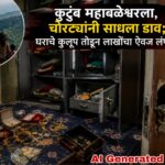 कुटुंब महाबळेश्वरला, चोरट्यांनी साधला डाव; घराचे कुलूप तोडून लाखोंचा ऐवज लंपास