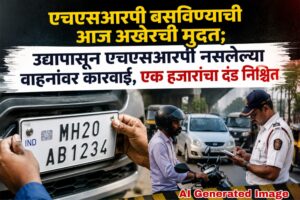 एचएसआरपी बसविण्याची आज अखेरची मुदत; उद्यापासून एचएसआरपी नसलेल्या वाहनांवर कारवाई, एक हजारांचा दंड निश्चित