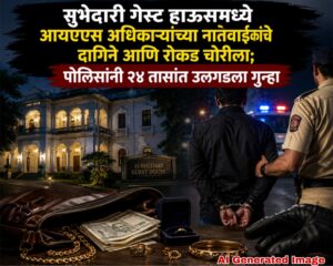सुभेदारी गेस्ट हाऊसमध्ये आयएएस अधिकाऱ्यांच्या नातेवाइकांचे दागिने आणि रोकड चोरीला; पोलिसांनी २४ तासांत उलगडला गुन्हा