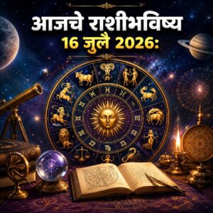 आजचे राशीभविष्य 16 जुलै 2026 : नोकरी, व्यवसाय, प्रेमसंबंध आणि आर्थिक व्यवहारांबाबत जाणून घ्या तुमच्या राशीचे भविष्य