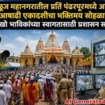 वाळूज महानगरातील प्रति पंढरपूरमध्ये आज आषाढी एकादशीचा भक्तिमय सोहळा; लाखो भाविकांच्या स्वागतासाठी प्रशासन सज्ज