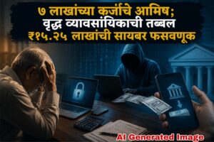 ७ लाखांच्या कर्जाचे आमिष; वृद्ध व्यावसायिकाची तब्बल ₹१५.२५ लाखांची सायबर फसवणूक