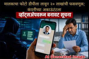 📢 मालकाचा फोटो डीपीला लावून २० लाखांची फसवणूक; कंपनीच्या अकाऊंटंटला व्हॉट्सअॅपवरून बनावट सूचना