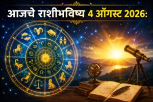 🔮 ४ ऑगस्ट २०२६ राशीभविष्य: आज नशिबाची उत्तम साथ मिळणार; ६ राशींच्या व्यक्तींना करिअर, व्यवसाय आणि आर्थिक क्षेत्रात यशाची संधी, तर काही राशींनी निर्णय घेताना घ्यावी विशेष काळजी; वाचा तुमच्या राशीनुसार आजचा संपूर्ण दिवस कसा असेल!