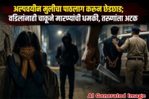 अल्पवयीन मुलीचा पाठलाग करून छेडछाड; वडिलांनाही चाकूने मारण्याची धमकी, तरुणाला अटक