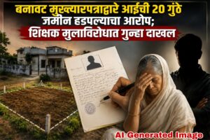 बनावट मुख्त्यारपत्राद्वारे आईची २० गुंठे जमीन हडपल्याचा आरोप; शिक्षक मुलाविरोधात गुन्हा दाखल