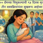 ७०० ग्रॅमच्या चिमुकल्याची ९४ दिवस मृत्यूशी झुंज; तीन शस्त्रक्रियांनंतर सुखरूप आईच्या कुशीत