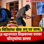 पंधरा मिनिटांचा खेळ अन् घर साफ; वाळूज महानगरात शिक्षकाच्या घरावर चोरट्यांचा डल्ला