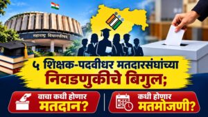 ५ शिक्षक-पदवीधर मतदारसंघांच्या निवडणुकीचे बिगुल; वाचा कधी होणार मतदान? कधी होणार मतमोजणी?