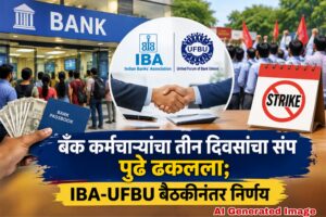 बँक कर्मचाऱ्यांचा तीन दिवसांचा संप पुढे ढकलला; IBA-UFBU बैठकीनंतर निर्णय