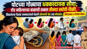 पोटच्या गोळ्याचा धक्कादायक सौदा; दीड महिन्याच्या बाळाची तब्बल तीनदा खरेदी-विक्री, विकलेल्या पैशांत जन्मदात्याने घेतली सोन्याची चेन अन् मोबाईल; डॉक्टरसह ७ जणांना बेड्या