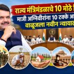 राज्य मंत्रिमंडळाचे 10 मोठे निर्णय; माजी अग्निवीरांना 10 टक्के आरक्षण, वाळूजला नवीन न्यायालय