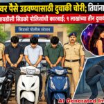 मुलीवर पैसे उडवण्यासाठी दुचाकी चोरी; तिघांना बेड्या