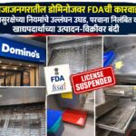 बजाजनगरातील डोमिनोजवर FDAची कारवाई; अन्नसुरक्षेच्या नियमांचे उल्लंघन उघड, परवाना निलंबित करून खाद्यपदार्थांच्या उत्पादन-विक्रीवर बंदी