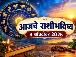 आजचे राशीभविष्य ४ ऑक्टोबर २०२६: 
