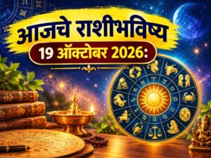 आजचे राशीभविष्य 19 ऑक्टोबर 2026:
