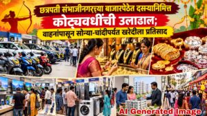 छत्रपती संभाजीनगरच्या बाजारपेठेत दसऱ्यानिमित्त कोट्यवधींची उलाढाल; वाहनांपासून सोन्या-चांदीपर्यंत खरेदीला प्रतिसाद
