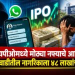 आयपीओमध्ये मोठ्या नफ्याचे आमिष; मुकुंदवाडीतील नागरिकाला ४८ लाखांचा गंडा